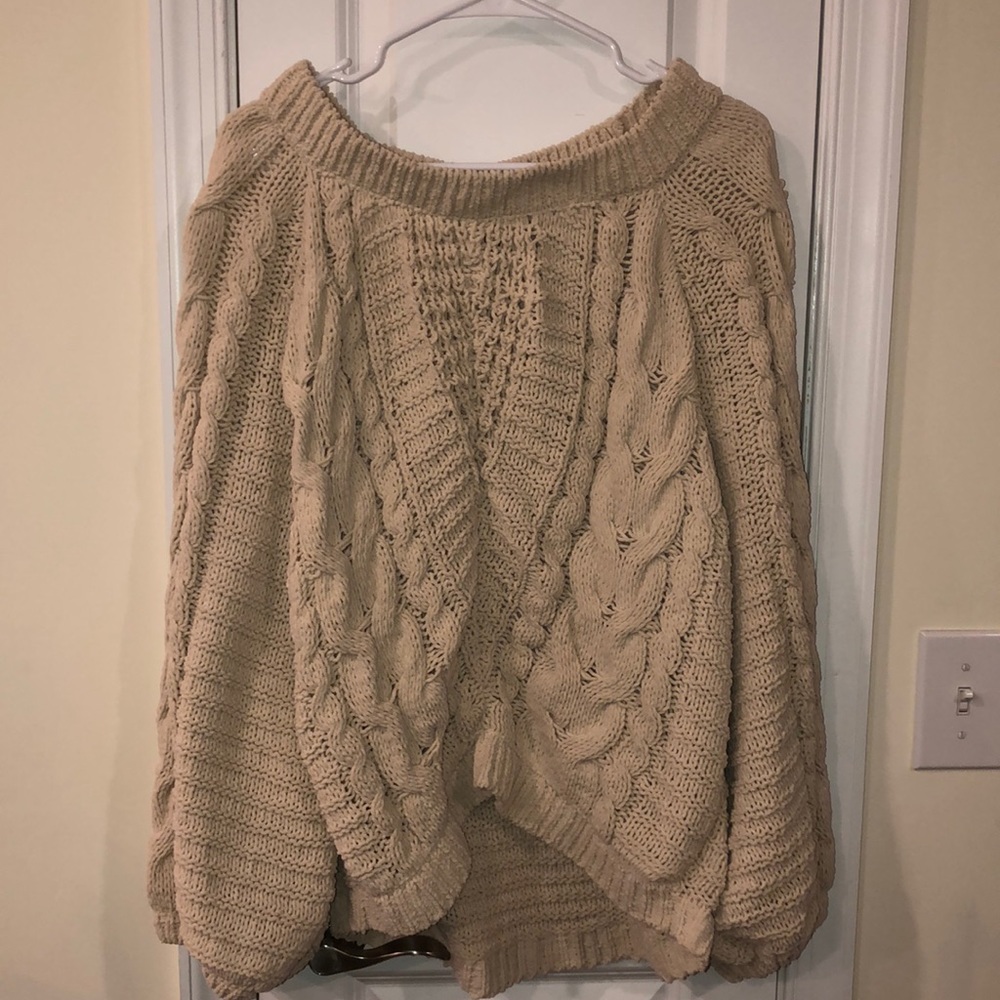 Express Bell Sleeve Sweater in Cream